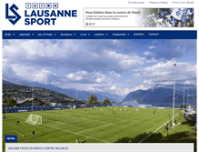 Tablet Screenshot of lausanne-sport.ch